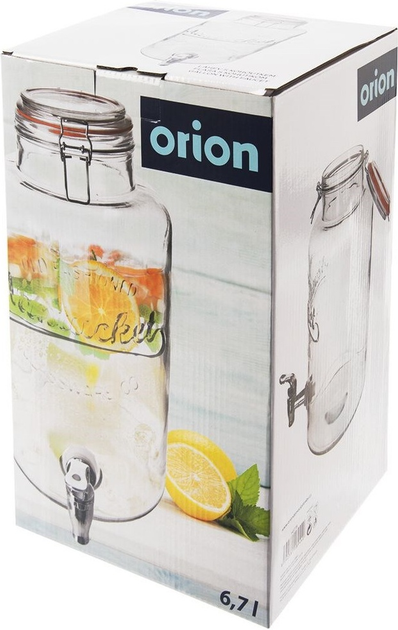 Скляна банка для напоїв Orion з краником 6.7 л (8592381189440) - зображення 3