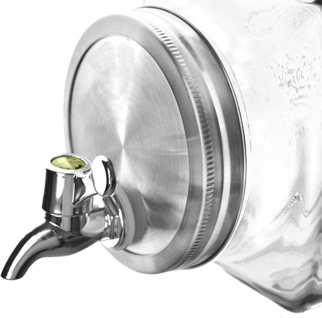 Скляна банка для напоїв Orion з краником 3.5 л (8592381190019) - зображення 3