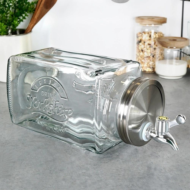 Скляна банка для напоїв Orion з краником 3.5 л (8592381190019) - зображення 6
