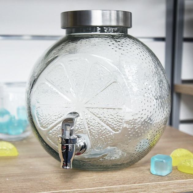 Скляна банка для напоїв Orion з краником 5.4 л (8592381190125) - зображення 9