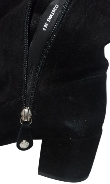 Botki damskie zamszowe Geox D26TWG021JZ-C9999 38.5 Czarne (8050036839060) (955555906569601) - Outlet - obraz 2