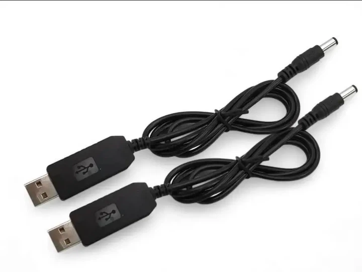 2 кабеля для подключения роутера (оптоволокно) 9v и 12v от павербанка или другого источника - изображение 3