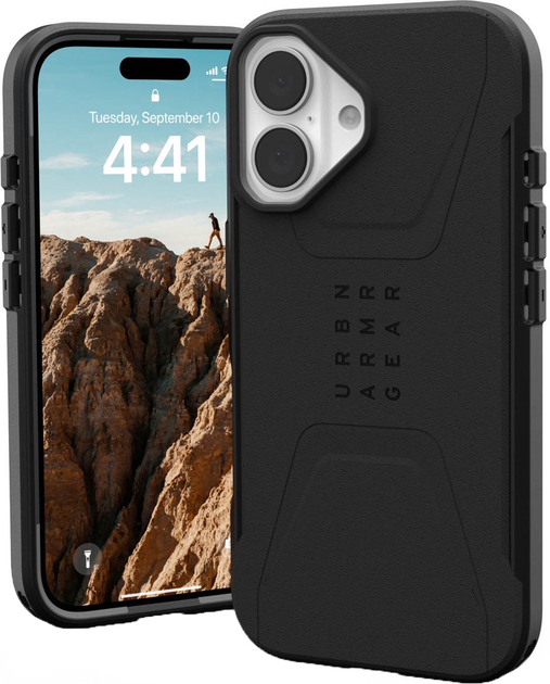 Etui UAG Civilian Magsafe dla Apple iPhone 16 Black (AW82-0CK) - obraz 3