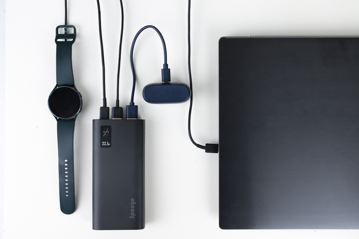 Powerbank Sponge 20000 mAh 22.5W Black (0703674402162) - obraz 8