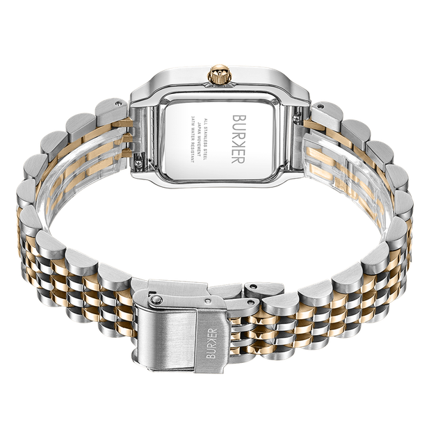 Жіночий Годинник Burker Watches Macy Срібно-зелено-золотий - изображение 3