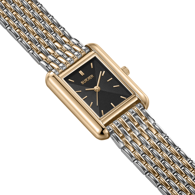 Жіночий Годинник Burker Watches Olivia Чорний Срібно-золотий - изображение 2
