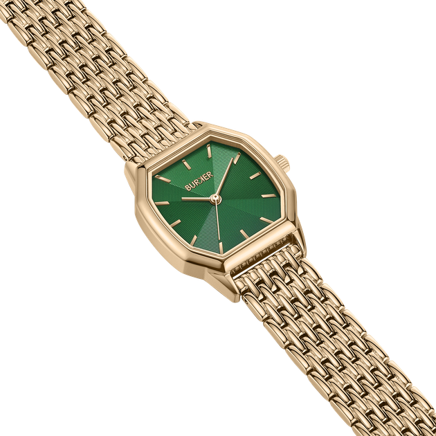 Жіночий Годинник Burker Watches Julia Зелено-золотий - изображение 5