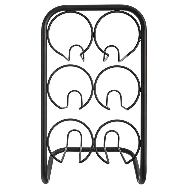 Підставка для вина Orion металева на 6 пляшок Чорна 22.5 x 39 см (8592381182571) - зображення 3