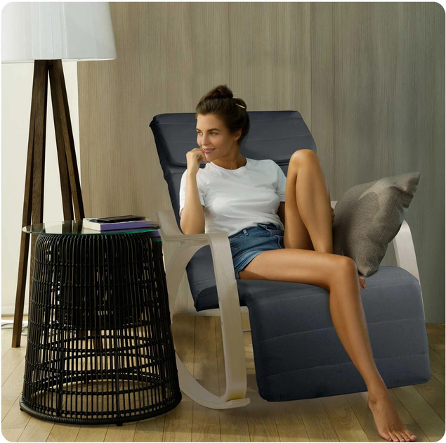 Fotel wypoczynkowy bujany Sofotel Suzi Szary (5908220477211) - obraz 7