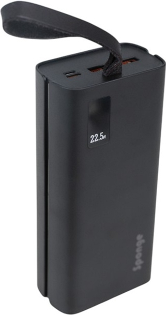 Powerbank Sponge 30000 mAh 22.5W Black (0703674402179) - obraz 3