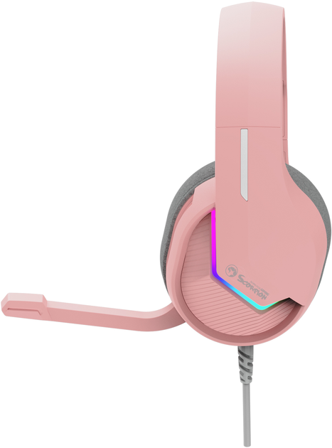 Навушники Marvo Tactic 40 RGB-LED Pink (H8618 PK) - зображення 5