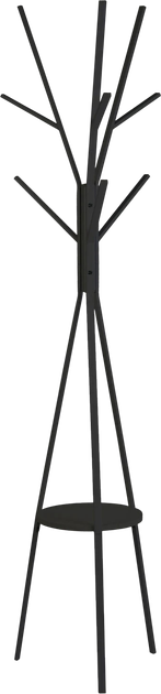 Wieszak na ubrania stojący Massido MS-869 metalowy z półką (5903890631376) - obraz 1