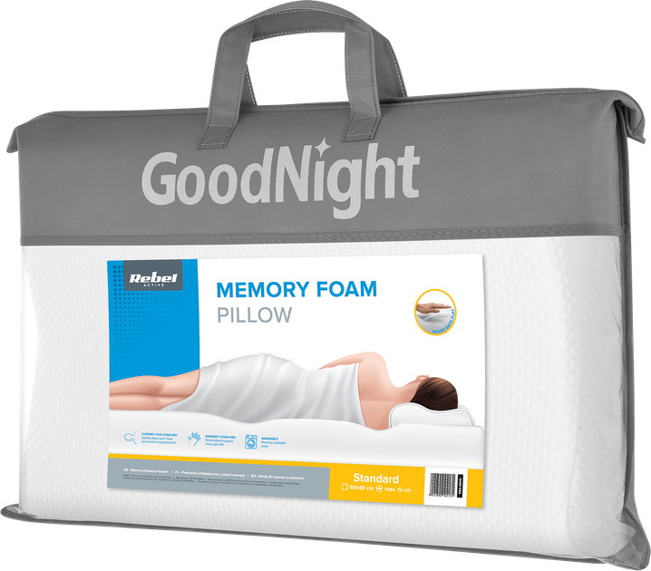 Poduszka ortopedyczna Rebel Active z efektem pamięci (5901890102131) - obraz 6
