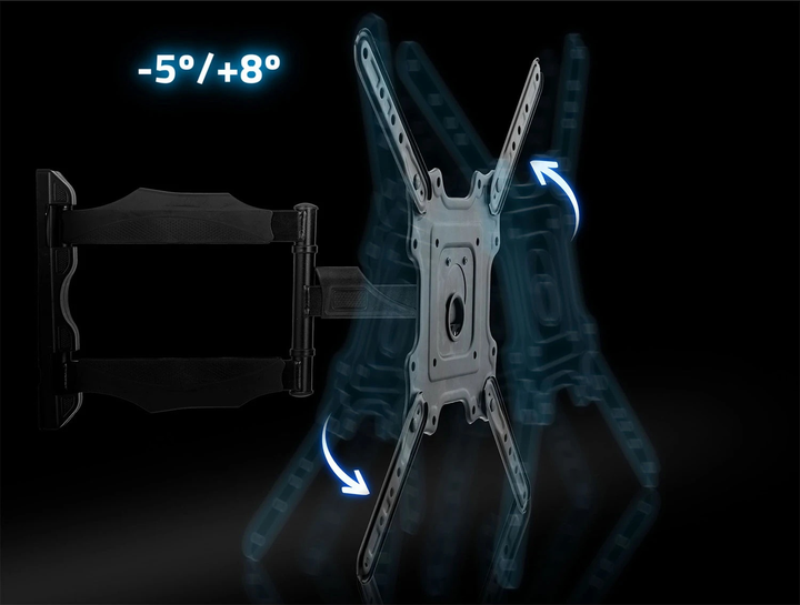 Кріплення для телевізора Humberg HM-884 Tilt 17-56 дюймів 35 кг (5903890626853) - зображення 6