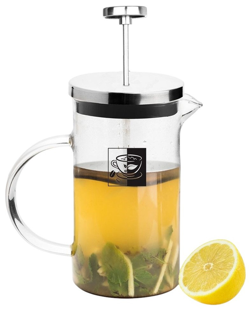 Чайник для заварювання кави і чаю Orion скляний Срібний 1 л (8592381113940) - зображення 3