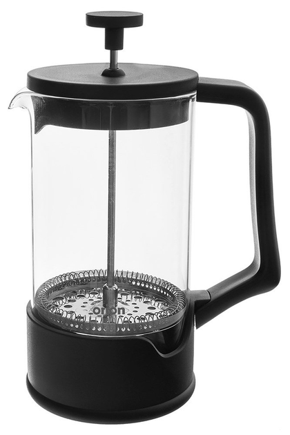 Чайник для заварювання кави і чаю Orion скляний Чорний 900 мл (8592381204310) - зображення 2
