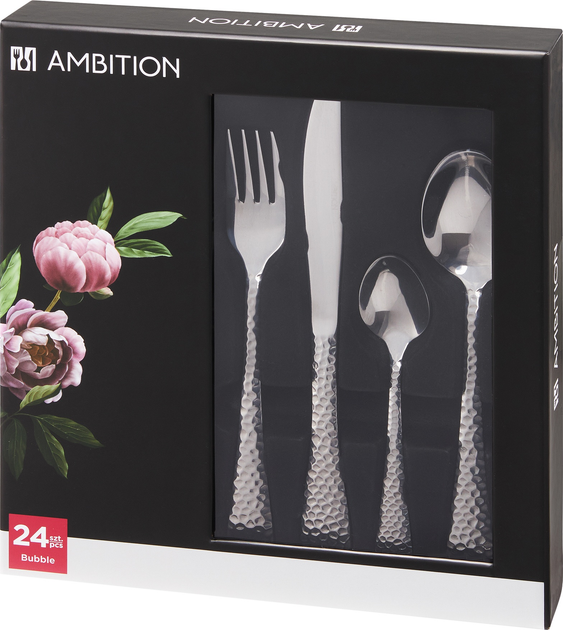 Komplet sztućców Ambition Bubble 24 elementy (5904134616128) - obraz 1