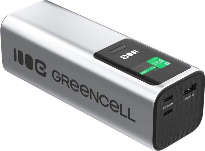 УМБ Green Cell PowerPlay Ultra 25200 mAh 140W Silver (PBGC25UD) - зображення 4