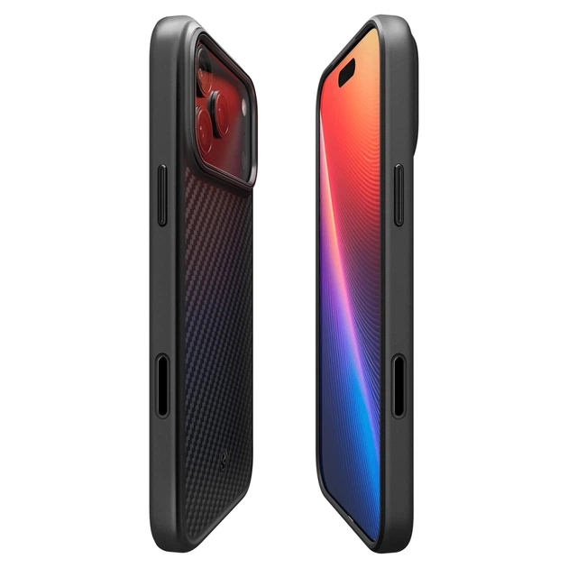 Чехол Spigen Enzo Aramid T MagFit для iPhone 17 Pro Max/18 Pro Max Black Black (ACS09906) - изображение 4