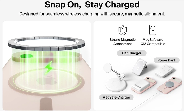 Панель Belkin Magnetic Protective Grip для Apple iPhone Air Pink (MSA037HQPK) - зображення 6