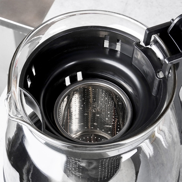 Чайник для заварювання Vilde скляний з заварником Прозорий 2 л (5904316479374) - зображення 2