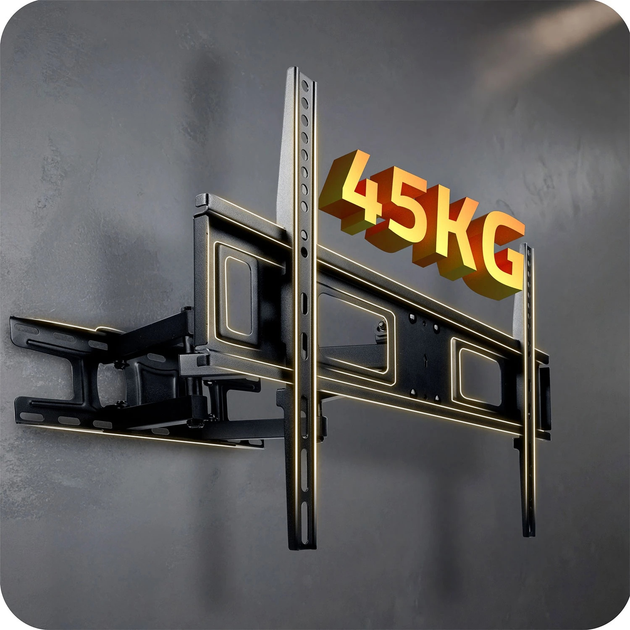 Кріплення для телевізора Humberg HM-882 Tilt 32-70 дюймів 50 кг (5903890626839) - зображення 5