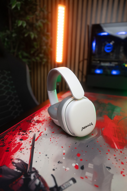 Słuchawki Marvo Monka Echo RS RGB-LED White (HG9070W) - obraz 15