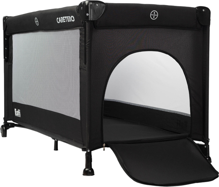 Kojec dla dzieci Caretero Esti czarny 126x65x74 cm (5908310397801) - obraz 3