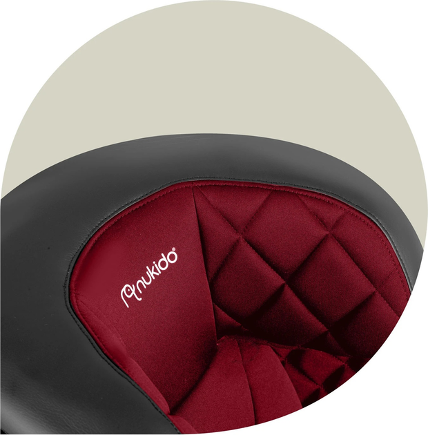 Автокрісло Nukido Louis ISOFIX 15-36 кг Чорно-червоне (5903890619138) - зображення 10