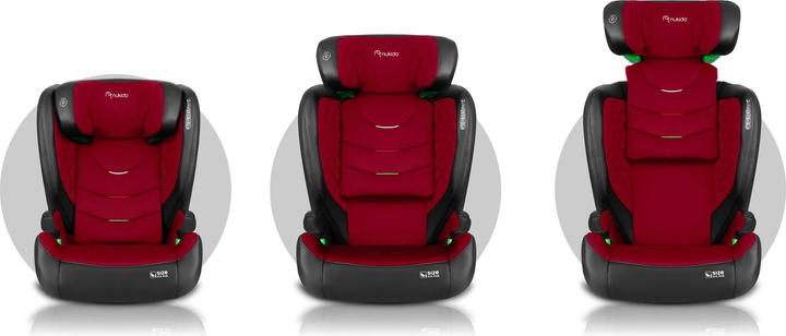 Автокрісло Nukido Louis ISOFIX 15-36 кг Чорно-червоне (5903890619138) - зображення 11
