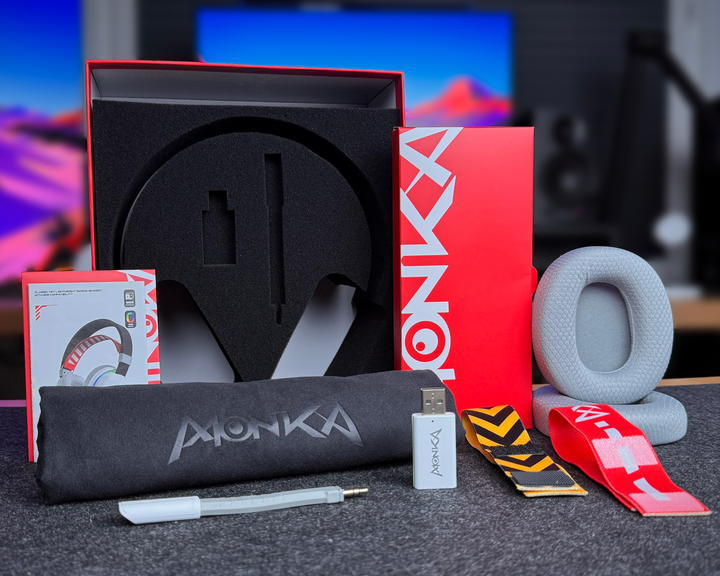 Słuchawki Marvo Monka Echo RGB-LED White/Black (HG9069W) - obraz 10