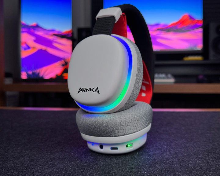 Słuchawki Marvo Monka Echo RGB-LED White/Black (HG9069W) - obraz 16