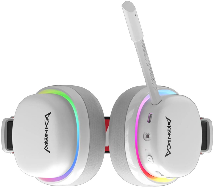Słuchawki Marvo Monka Echo RGB-LED White/Black (HG9069W) - obraz 7