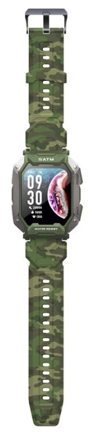 Смарт-часы LEMFO C20 силиконовый ремешок Camouflage Green (16352) - изображение 6