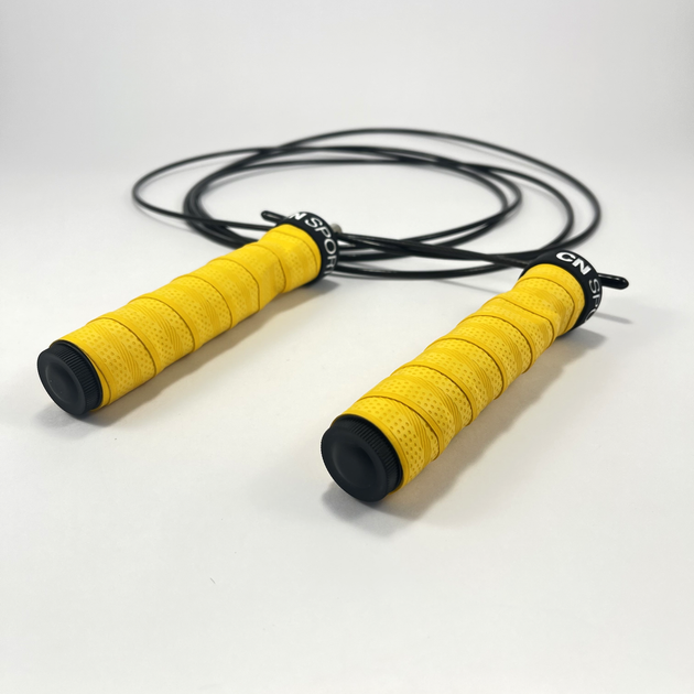 Скакалка скоростная для кроссфита UP & FORWARD Speed Rope PRO+ 3 м Желтый (1494610016) - Фото 4 Скакалка скоростная для кроссфита UP & FORWARD Speed Rope PRO+ 3 м Желтый (1494610016) - изображение 4