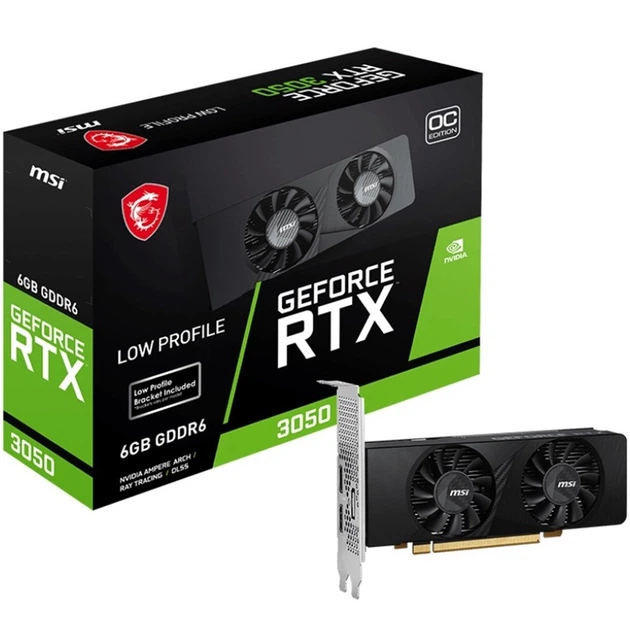 Karta graficzna MSI PCI-Ex GeForce RTX 3050 LP OC 6GB GDDR6 (96bit) (1492/14000) (2 x HDMI, DisplayPort) (RTX 3050 LP E 6G OC) - obraz 6