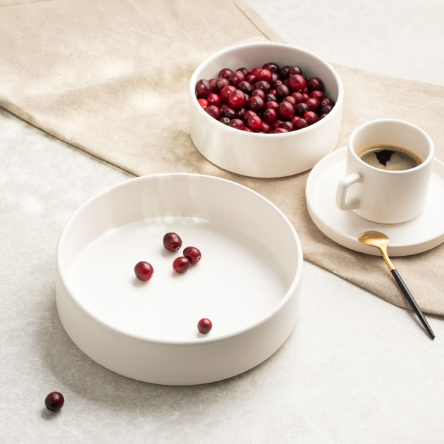 Миска для фруктів HOMLA Famelio салатна біла 21 см (5906496725555) - зображення 4