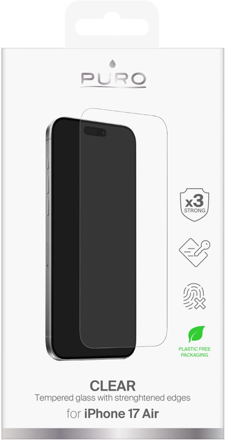 Szkło hartowane Puro Standard do Apple iPhone 17 Air (8018417525636) - obraz 2