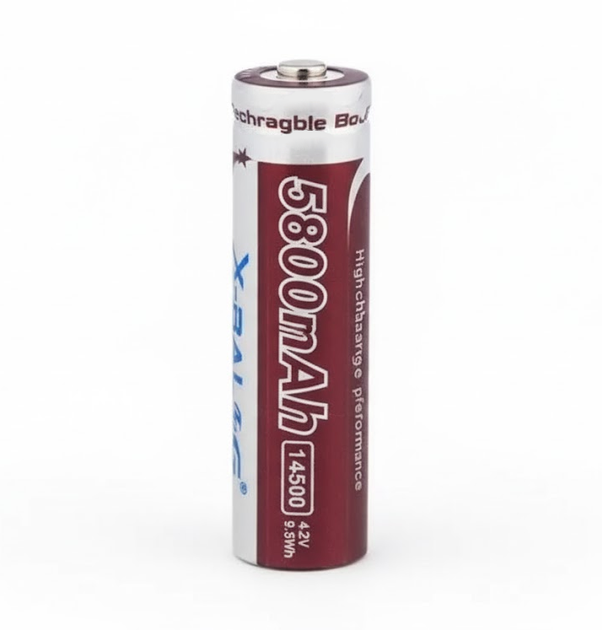 Аккумуляторная батарея X-Balog 14500 Li-ion 5800mAh 4.2V - изображение 2