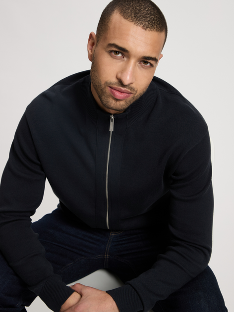 Sweter męski rozpinany na suwak Cross Jeans 34268-310 3XL Granatowy (8697319808193) - obraz 5