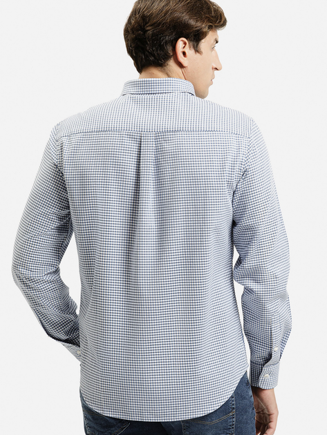 Сорочка бавовняна чоловіча Cross Jeans 35612-005 L Синя (8697319808988) - зображення 2