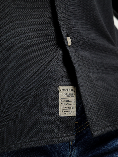 Сорочка бавовняна чоловіча Cross Jeans 35613-021 M Антрацит (8697319809350) - зображення 4