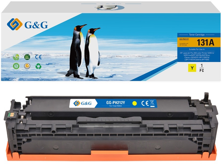 Toner G&G do HP CF212A, Canon CRG731 Yellow (NT-PH212Y) - obraz 1