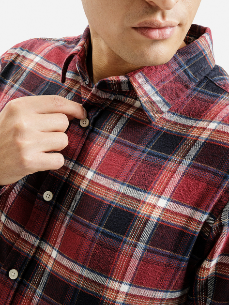 Сорочка бавовняна чоловіча Cross Jeans 35618-007 XL Червона (8697319809619) - зображення 4