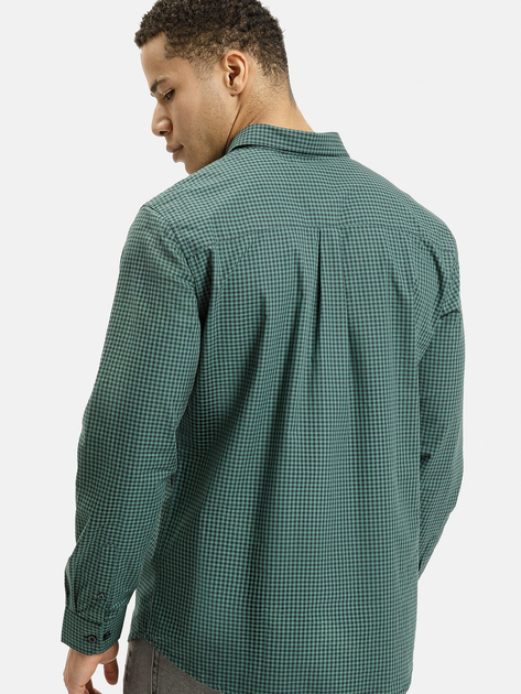 Koszula męska bawełniana w kratę Cross Jeans 35619-027 M Zielona (8697319809633) - obraz 2
