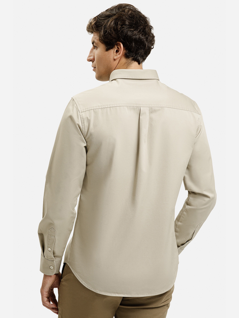 Koszula męska bawełniana Cross Jeans 35620-017 3XL Beżowa (8697319810103) - obraz 2