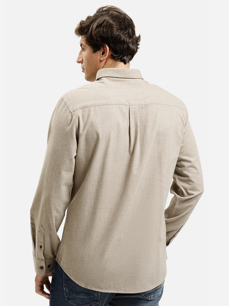 Сорочка бавовняна чоловіча Cross Jeans 35621-053 XL Бежева (8697319810189) - зображення 2
