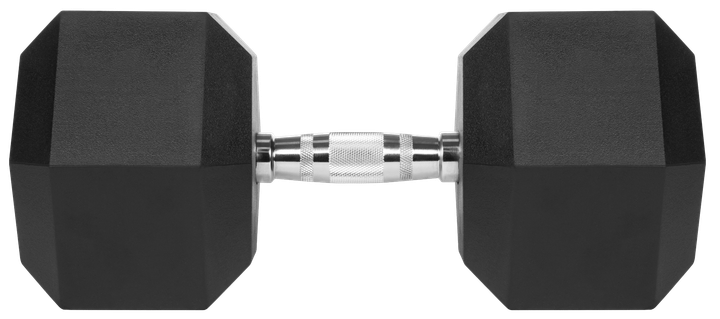 Гантеля чавунна з гумовим покриттям Rebel Active HEX RBA-2325-40 40 кг (5901890112000) - зображення 1