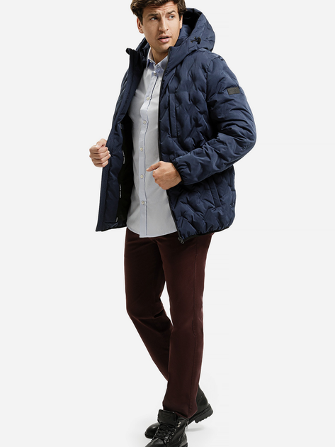 Сорочка бавовняна чоловіча Cross Jeans 35624-283 L Блакитна (8697319810363) - зображення 3