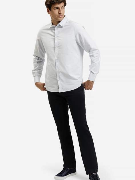 Сорочка бавовняна чоловіча Cross Jeans 35625-071 2XL Блакитна (8697319810431) - зображення 3